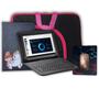 Imagem de Capa c/ teclado unicórnio Mouse rosa p/ Tablet S6 Lite P610