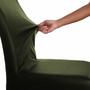 Imagem de Capa Cadeira Jantar Impermeável 6 unidades Verde Escuro Premium 