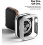 Imagem de Capa Capinha Apple Watch 6 /se/5/4 (44mm) Ringke - 2xunids (Transparente+Branco)