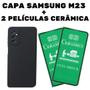 Imagem de Capa Capinha Aveludada + 2 Películas Cerâmica Celular Samsung M23 5G