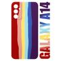 Imagem de Capa Capinha case aveludada Arco Iris LGBT Compatível Galaxy A14 4G A145 / A14 5G A146 6.6 - Luiza Cell25