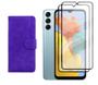 Imagem de Capa Capinha Case Carteira Flip + Pelicula vidro 3D Samsung Galaxy M14