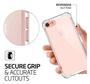 Imagem de Capa Capinha Case Iphone 7g Anti Shock + Película Branca 3D 5D 9D Blindada Cobre 100% Da Tela Borda Resistente