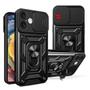 Imagem de Capa Capinha Case para iPhone 16 Plus - Protetora Resistente Anti Impacto Queda Armor Militar Cor:Preto