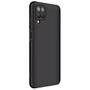 Imagem de Capa Capinha Case Preto Silicone + 2 Película Ceramica Fosca 9D Compativel Com Samsung Galaxy A12