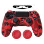 Imagem de Capa Capinha Case Skin compatível com Controle de PS4 Playstation 4 Protetora em Silicone Alta Proteção