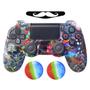 Imagem de Capa Capinha Case Skin compatível com Controle de PS4 Playstation 4 Protetora em Silicone Alta Proteção