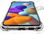 Imagem de Capa Capinha para Samsung Galaxy a21s A217 Tela 6.5 Anti Impacto transparente + Película de Vidro 3d