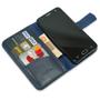 Imagem de Capa carteira couro azul para iphone 12 pro max 6.7