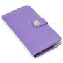 Imagem de Capa carteira couro strass lilas para iphone se 2020 4.7