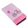 Imagem de Capa Carteira Estampada Cute Bicicleta E159 Para Samsung S24 S921