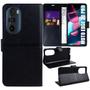 Imagem de Capa Carteira + Pelicula De Vidro 3D Compativel Moto Edge 30 Pro XT2201 6.7 - Luiza Cell25
