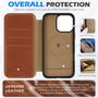 Imagem de Capa Carteira SHIELDON para iPhone 16 Pro 5G (2024) - Couro Genuíno