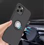 Imagem de Capa Case Apple iPhone 12 / iPhone 12 Pro (Tela 6.1) Carbon Dupla Camada Com Stand e Anel