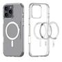 Imagem de Capa Case Capinha Magnetica Magsefe Para iPhone 11 13 14 15 Pro Max Plus 7 8 Plus X Xs XR Max Carregar Indução Transparente