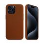 Imagem de Capa case capinha para iPhone 15 Pro - Couro Dual Marrom - Gshield