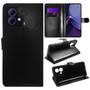 Imagem de Capa Case  Carteira material sintético Preto + Película De Hydrogel HD Para Moto G84 XT2347 6.55  - Luiza Cell25