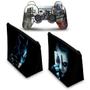 Imagem de Capa Case e Skin Adesivo Compatível PS3 Controle - Batman Coringa