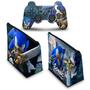 Imagem de Capa Case e Skin Adesivo Compatível PS3 Controle - Sonic Black Knight