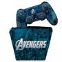 Imagem de Capa Case e Skin Compatível PS4 Controle - Avengers Vingadores Comics