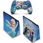 Imagem de Capa Case e Skin Compatível PS4 Controle - Frozen