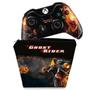 Imagem de Capa Case e Skin Compatível Xbox One Fat Controle - Ghost Rider - Motoqueiro Fantasma A