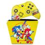 Imagem de Capa Case e Skin Compatível Xbox One Slim X Controle - Sonic Mania