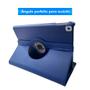 Imagem de Capa Case Ipad 8 8ª Geração A2270 A2428 A2429 A2430 10.2 Couro Resistente Giratória Inclinável Preta