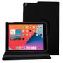 Imagem de Capa Case Ipad 8 8ª Geração A2270 A2428 A2429 A2430 10.2 Couro Resistente Giratória Inclinável Preta