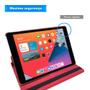Imagem de Capa Case Ipad 8 8ª Geração A2270 A2428 A2429 A2430 10.2 Couro Resistente Giratória Inclinável Preta