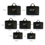 Imagem de Capa Case Pasta para Notebook com Bolso Resistente Prática Protetora Durável Transporte Slim - Preto 11  polegadas