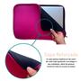 Imagem de Capa Case Pasta para Notebook Resistente Prática Proteção Durável Ampla abertura 2 cursores macio - Rosa 13  polegadas