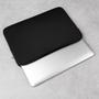 Imagem de Capa Case Preto Luva Simples para Notebook 15.6 de Neoprene à Prova dÁgua Compatível com Samsung, Dell, Lenovo e Asus
