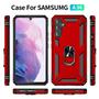 Imagem de Capa Case Samsung Galaxy A34 5G (2023) (Tela 6.6) Shield Dupla Camada Com Stand e Anel