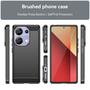 Imagem de Capa Case Xiaomi Redmi Note 13 Pro 4G e Poco M6 Pro 4G (Tela 6.67) Carbon Fiber Anti Impacto