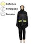 Imagem de Capa Chuva Com Forro Capuz Motoboy Flex Pvc Faixa Reflexiva - Yins