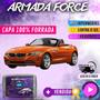 Imagem de Capa Cobrir Carro BMW Z4 100% Forrada Armada Force 100% Impermeável Forro Total Protege Sol Chuva Poeira Lona Proteção Automotiva Hatch e Sedan