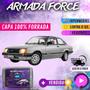 Imagem de Capa Cobrir Carro CHEVETTE SEDAN 100% Forrada Armada Force 100% Impermeável Forro Total Protege Sol Chuva Lona Proteção Automotiva Hatch e Sedan