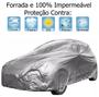 Imagem de Capa Cobrir Carro Fiat Uno Mille Forrada e 100% Impermeável Protege Sol e Chuva