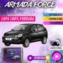 Imagem de Capa Cobrir Carro JAC J3 100% Forrada Armada Force 100% Impermeável Forro Total Protege Sol Chuva Poeira Lona Proteção Automotiva Hatch e Sedan