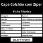 Imagem de Capa Colchão Casal com Zíper Algodão 138x188x30cm Trigo