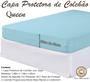 Imagem de Capa Colchão Queen C/ Ziper Cama Box Malha Algodão 30cm Alt.
