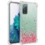 Imagem de Capa Com Bordas Anti Choque Chuva de Coração + Pelicula Vidro 3D Compativel Para Galaxy S20 Fe
