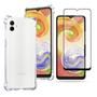 Imagem de Capa Com Bordas Anti Queda + Película Vidro 3D Compativel Para Samsung Galaxy A04E