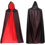 Imagem de Capa com Capuz Infantil 80cm De Bruxa Vampiro Drácula Halloween/ Carnaval Dupla C/capuz