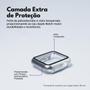 Imagem de Capa com Película de Vidro Nerdcase Compatível com Apple Watch 38mm, Prata Cromada