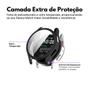 Imagem de Capa com Película de Vidro Nerdcase Compatível com Samsung Galaxy Watch 7 40mm, Preto