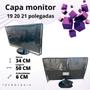 Imagem de Capa computador pc monitor 19,20 e 21 pol + cpu + teclado c/ zíper