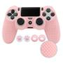 Imagem de Capa controle ps4 rosa pastel antiderrapante dualshock 4