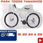 Imagem de Capa Couro Bicicleta Forrada Impermeável Branco Aro 20 - 29